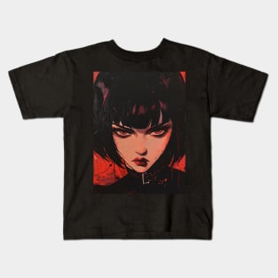 Soul-Shaking Despair: Unleashing Devilman CryBaby's Dark Fantasy Kids T-Shirt